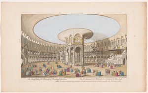Ansicht des Inneren der Rotunde in den Ranelagh Gardens in London