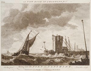 Einlaufen in den Hafen von Vlissingen (Stich) von Robert Sayer