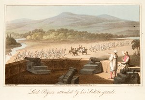 Lord Byron mit seinen Sulioten-Wachen von Robert Seymour