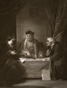 Heinrich VII. mit Empson und Dudley, graviert von Worthington, Illustration aus David Humes 