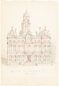 Hôtel de Ville, Place des Terreaux, Lyon von Robert Smirke