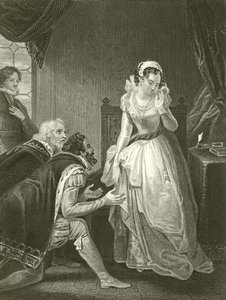 Lady Jane Grey lehnt die Krone ab von Robert Smirke
