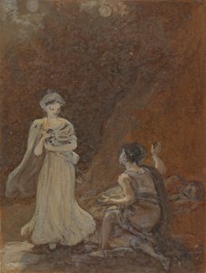 Lysander erwacht und sieht Helena von Robert Smirke