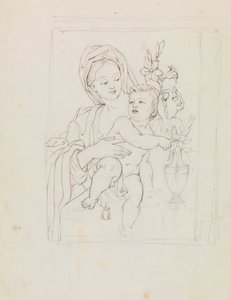 Studie einer Frau und eines Kindes von Robert Smirke