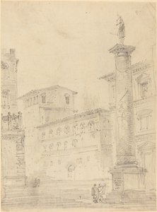 Figuren auf einer römischen Piazza von Robert Smith