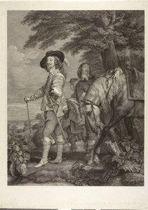 Karl I., König von England, mit James, 1. Herzog von Hamilton von Robert Strange