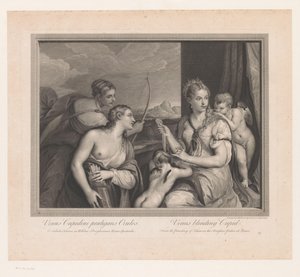 Venus verbindet Cupido die Augen von Robert Strange