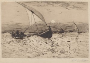 Neapolitanische Fischerboote kehren nach Hause zurück von Robert Swain Gifford
