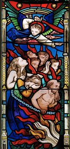 Das Jüngste Gericht (Detail, Die Verdammten) von Robert Turnill Bayne
