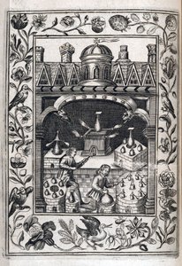 Zwei Alchemisten bei der Herstellung von Tränken von Robert Vaughn