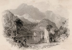 Pass der Trossachs, Loch Katrine, Schottland von Robert Wallis
