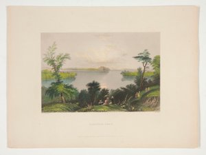 Saratoga-See, Illustration für Nathaniel Parker Willis von Robert Wallis