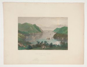 Ansicht von West Point (Hudson River), Illustration für Nathaniel Parker Willis