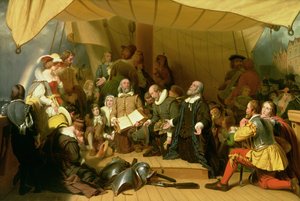 Einschiffung der Pilger von Robert Walter Weir