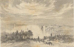 Landschaft - Stadt an einer Bucht von Robert Walter Weir