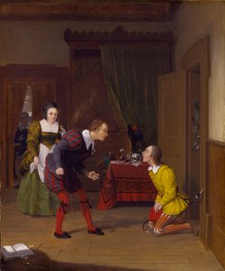 Die lustigen Weiber von Windsor: Dr. Caius, Simple und Dame Quickly, 1830 von Robert Walter Weir