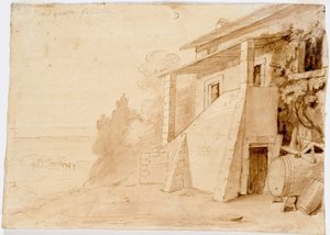 Landschaft, Grottaferrata von Robert Wilhelm Ekman