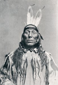 Frontalansicht eines Sioux-Indianers, 1912