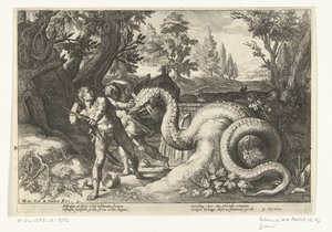 Gefährten von Kadmos von einem Drachen verschlungen von Robert de Baudous