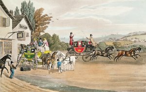 Eine Londoner Post- und Kutschenstation