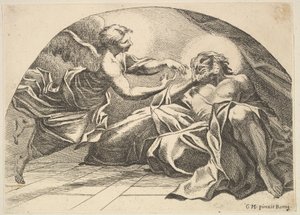Engel erscheint Petrus im Gefängnis, 1680-1743 von Robert van Audenaerde