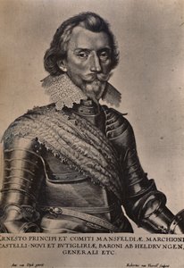 Graf Ernst von Mansfeld, deutscher General des Dreißigjährigen Krieges, 17. Jahrhundert 1894 von Robert van Voerst