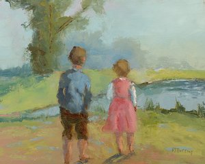 Kinder senden im Wind von Roberta Murray