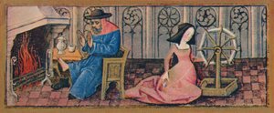 Februar - Spinnen, spätes 15. Jahrhundert, 1939