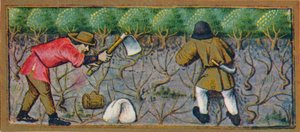 März - Arbeit im Weinberg, 15. Jahrhundert, 1939