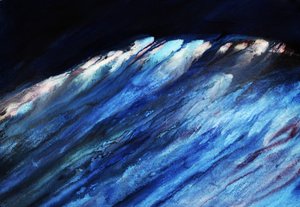 Tosende tiefblaue Welle von RodMacIver