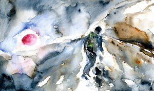 Figur im abstrakten Licht