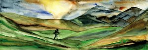 Wanderers Bergreise von RodMacIver