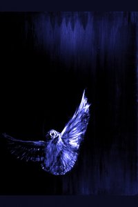 Mystischer blauer Eulenflug von RodMacIver