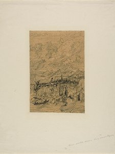 Stadt in den Bergen von Rodolphe Bresdin