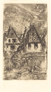 Dorfeingang von Rodolphe Bresdin