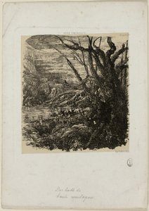 See in den Bergen, aus Revue Fantaisiste von Rodolphe Bresdin