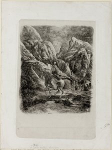 Reiter in den Bergen