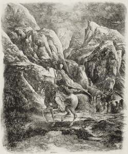 Reiter in den Bergen