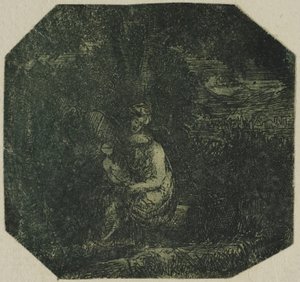 Die Heilige Familie von Rodolphe Bresdin