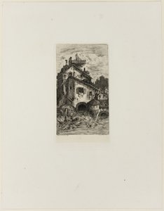 Wassermühle von Rodolphe Bresdin
