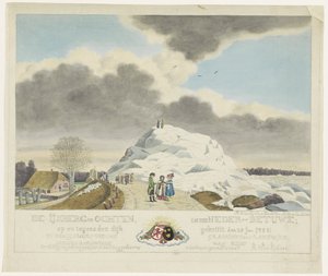 Treibeis in Ochten, 1789 von Roeland van Eynden