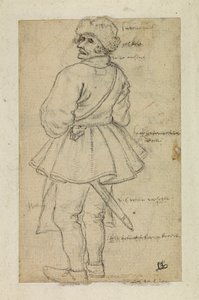 Mann von hinten gesehen (verso)