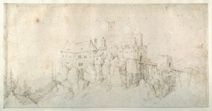 Eine Burg auf einem Felsen von Roelandt Jacobsz. Savery