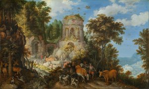 Landschaft mit der Flucht nach Ägypten