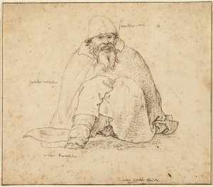 Sitzender Mann von Roelandt Savery