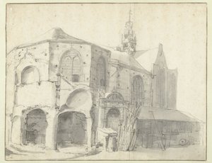 Ansicht der Jeruzalemkapelle und der Sint Olofskapelle, Amsterdam
