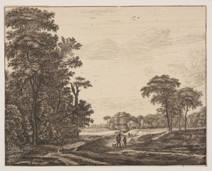 Platte 2, aus Sechs Ansichten im Wald von Den Haag