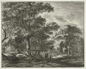 Sechs Ansichten im Wald von Den Haag (Serie) von Roelant Roghman