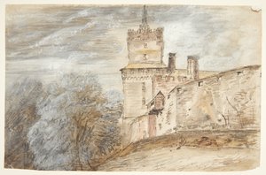 Schloss mit Wald links. Schwamenburg Schloss? von Roelant Savery