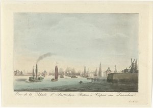Ansicht des Hafens von Amsterdam